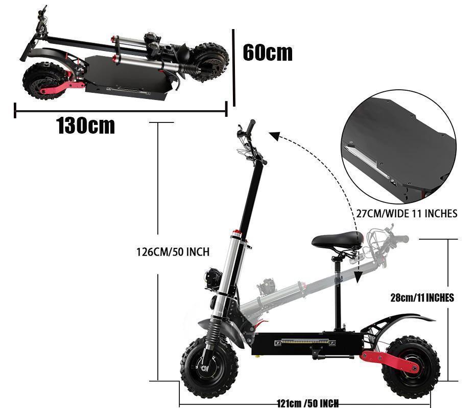 Kraftfull el scooter upp till 80 KM/H - OLIKA MODELLER